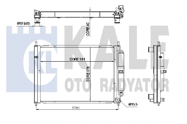 342580 KALE OTO RADYATÖR Модуль охлаждения (фото 1)