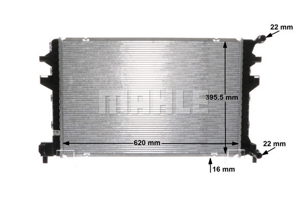 CIR 34 000S KNECHT/MAHLE Низкотемпературный охладитель, интеркулер (фото 8)