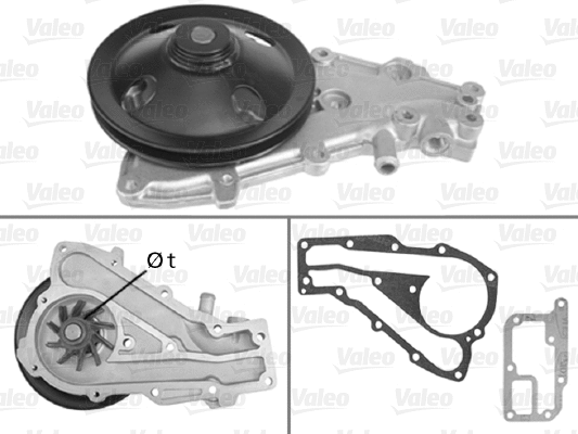 506486 VALEO Водяной насос, охлаждение двигателя (фото 1)