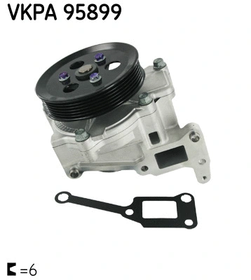 VKPA 95899 SKF Водяной насос, охлаждение двигателя (фото 1)