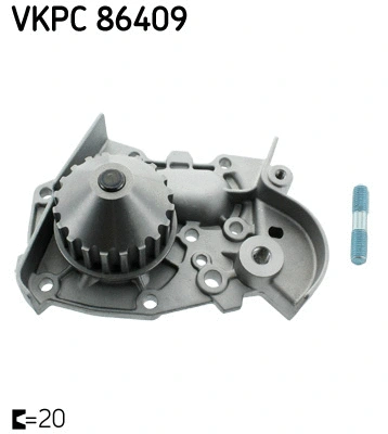 VKPC 86409 SKF Водяной насос, охлаждение двигателя (фото 1)