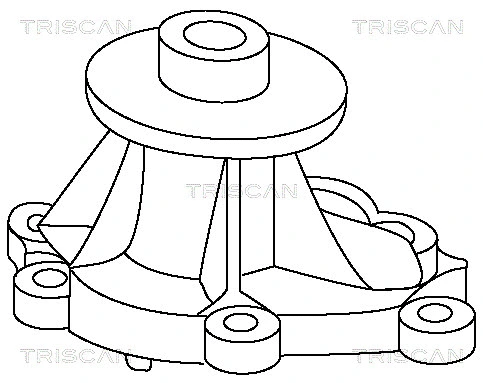 8600 14130 TRISCAN Водяной насос, охлаждение двигателя (фото 2)