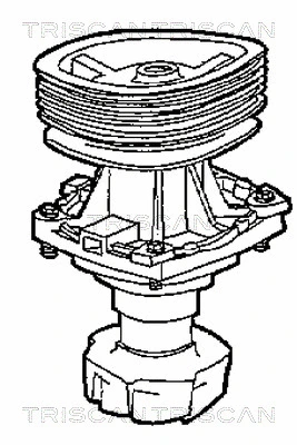 8600 15008 TRISCAN Водяной насос, охлаждение двигателя (фото 2)