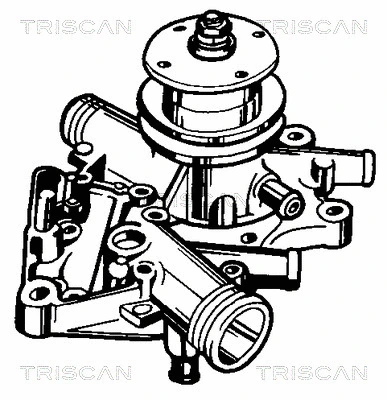 8600 25090 TRISCAN Водяной насос, охлаждение двигателя (фото 1)