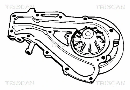 8600 25814 TRISCAN Водяной насос, охлаждение двигателя (фото 2)