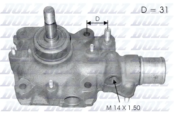 B118 DOLZ Водяной насос, охлаждение двигателя (фото 1)