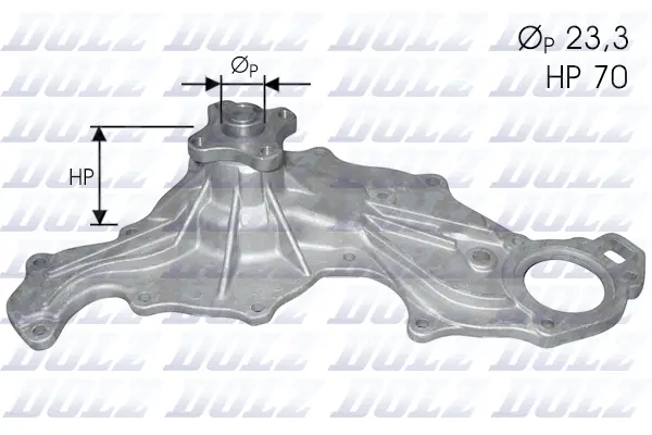 F116 DOLZ Водяной насос, охлаждение двигателя (фото 1)