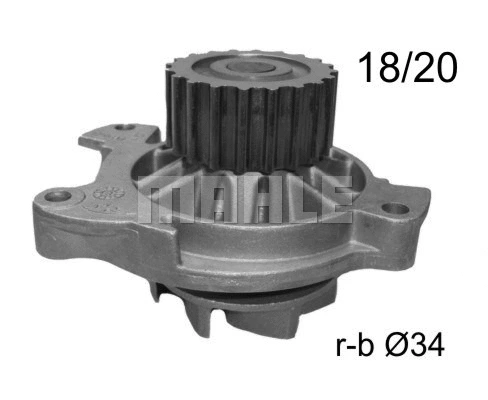 CP 18 000S KNECHT/MAHLE Водяной насос, охлаждение двигателя (фото 1)