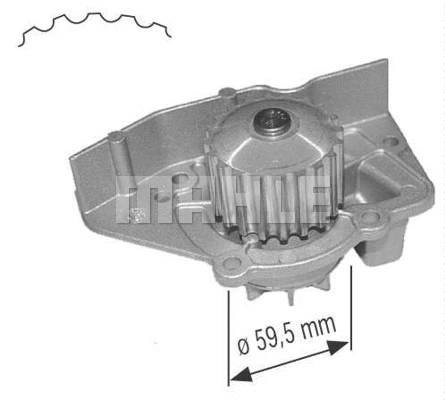 CP 91 000S KNECHT/MAHLE Водяной насос, охлаждение двигателя (фото 1)