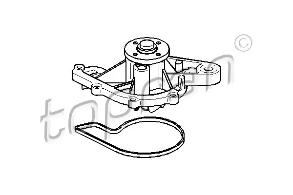 407 922 TOPRAN Водяной насос, охлаждение двигателя (фото 1)