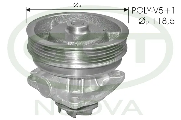 PA10710 GGT Водяной насос, охлаждение двигателя (фото 1)