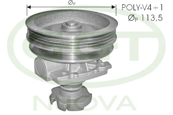 PA10963 GGT Водяной насос, охлаждение двигателя (фото 1)