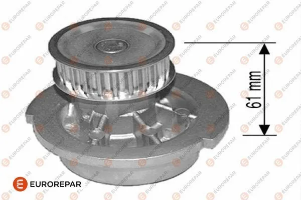 1611788680 EUROREPAR Водяной насос, охлаждение двигателя (фото 1)