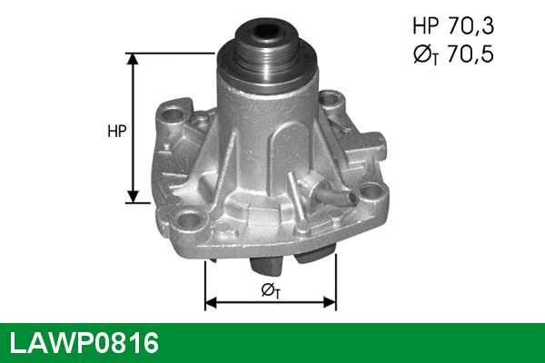 LAWP0816 LUCAS Водяной насос, охлаждение двигателя (фото 1)