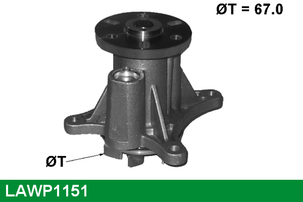 LAWP1151 LUCAS Водяной насос, охлаждение двигателя (фото 1)