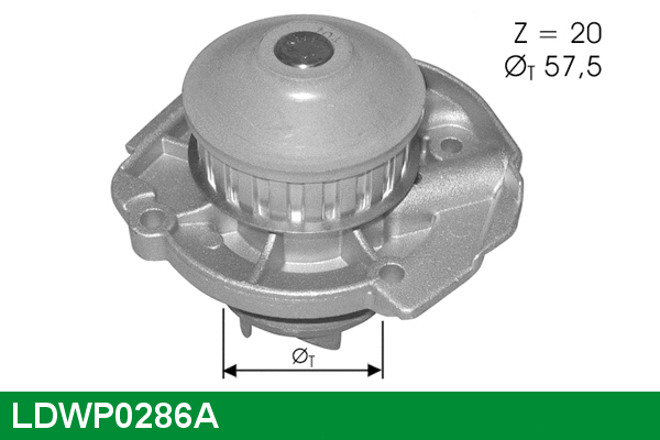 LDWP0286A LUCAS Водяной насос, охлаждение двигателя (фото 1)