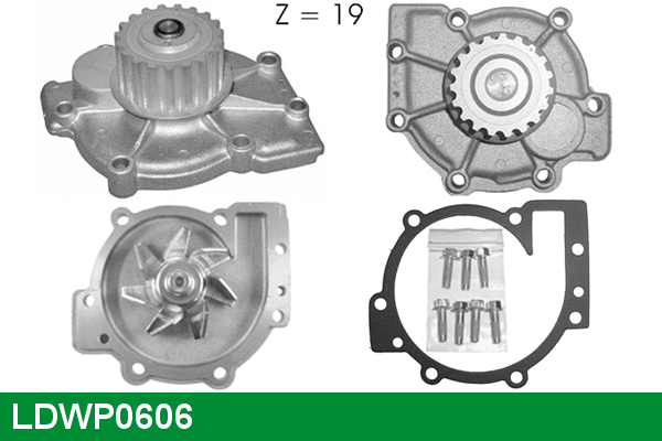 LDWP0606 LUCAS Водяной насос, охлаждение двигателя (фото 1)