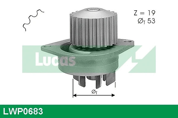 LWP0683 LUCAS Водяной насос, охлаждение двигателя (фото 1)