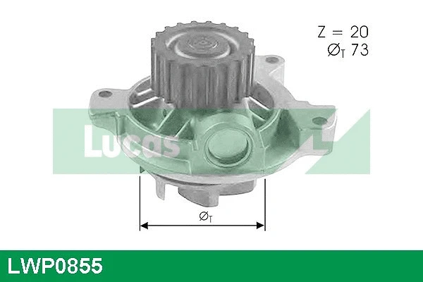 LWP0855 LUCAS Водяной насос, охлаждение двигателя (фото 1)