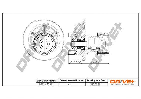 DP2310.10.011 Dr!ve+ Водяной насос, охлаждение двигателя (фото 1)