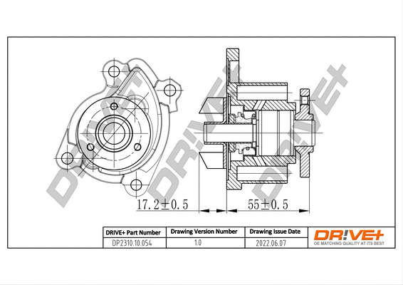 DP2310.10.054 Dr!ve+ Водяной насос, охлаждение двигателя (фото 1)