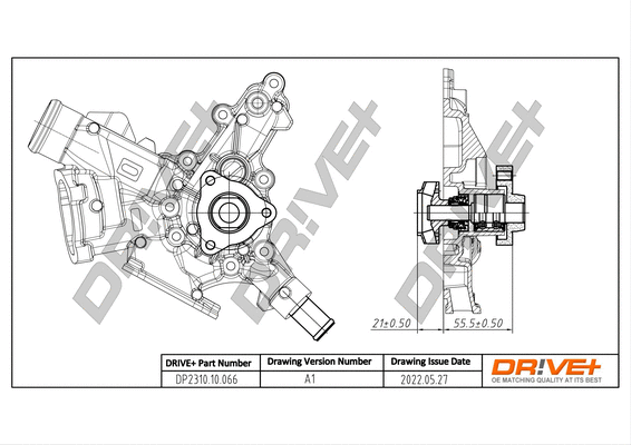 DP2310.10.066 Dr!ve+ Водяной насос, охлаждение двигателя (фото 1)