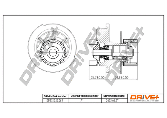 DP2310.10.067 Dr!ve+ Водяной насос, охлаждение двигателя (фото 1)