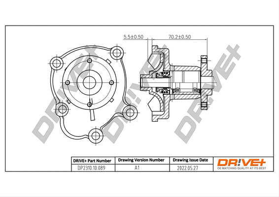 DP2310.10.089 Dr!ve+ Водяной насос, охлаждение двигателя (фото 1)