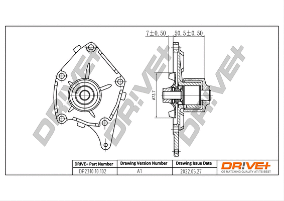 DP2310.10.102 Dr!ve+ Водяной насос, охлаждение двигателя (фото 1)