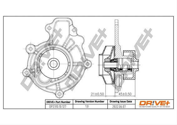 DP2310.10.127 Dr!ve+ Водяной насос, охлаждение двигателя (фото 1)