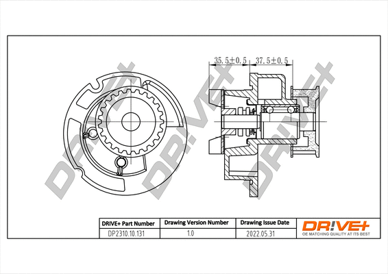 DP2310.10.131 Dr!ve+ Водяной насос, охлаждение двигателя (фото 1)