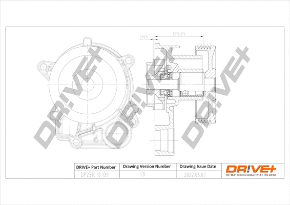 DP2310.10.139 Dr!ve+ Водяной насос, охлаждение двигателя (фото 1)