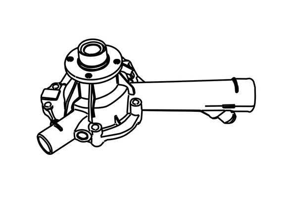 120829 WXQP Водяной насос, охлаждение двигателя (фото 1)