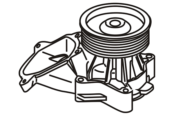 220507 WXQP Водяной насос, охлаждение двигателя (фото 1)