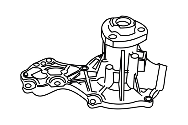 320749 WXQP Водяной насос, охлаждение двигателя (фото 1)