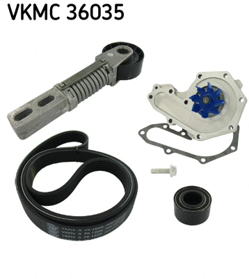 VKMC 36035 SKF Водяной насос + комплект ручейковых ремней (фото 1)