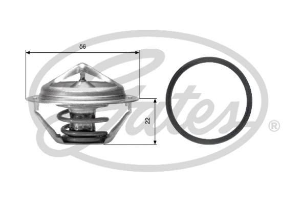 TH06177G1 GATES Термостат, охлаждающая жидкость (фото 1)