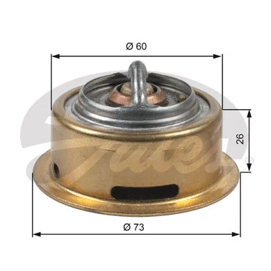 TH47370G1 GATES Термостат, охлаждающая жидкость (фото 1)