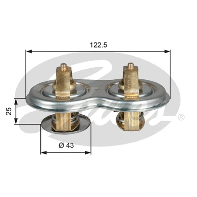 TH52180/87G1 GATES Термостат, охлаждающая жидкость (фото 1)