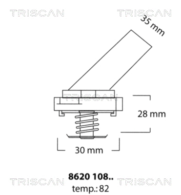 8620 10882 TRISCAN Термостат, охлаждающая жидкость (фото 1)