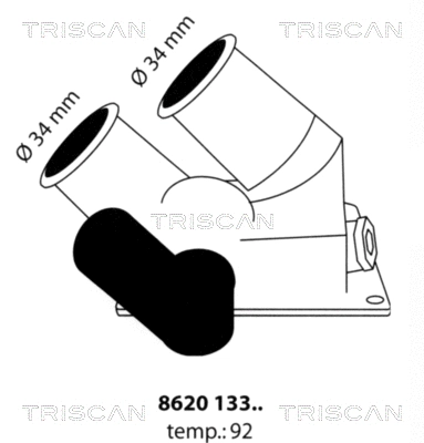 8620 13392 TRISCAN Термостат, охлаждающая жидкость (фото 1)