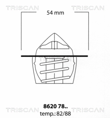8620 7882 TRISCAN Термостат, охлаждающая жидкость (фото 1)