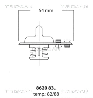 8620 8388 TRISCAN Термостат, охлаждающая жидкость (фото 1)