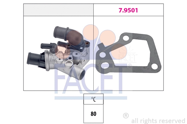 7.8097 FACET Термостат, охлаждающая жидкость (фото 1)