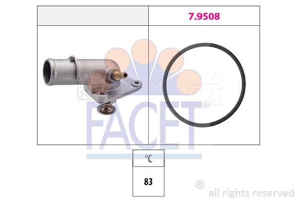 7.8166 FACET Термостат, охлаждающая жидкость (фото 1)