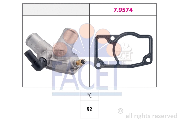 7.8343 FACET Термостат, охлаждающая жидкость (фото 1)