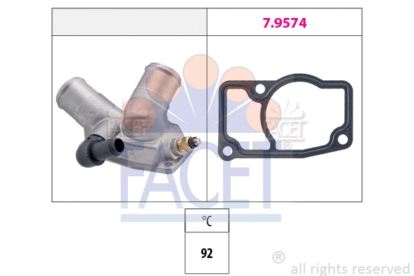 7.8348 FACET Термостат, охлаждающая жидкость (фото 1)
