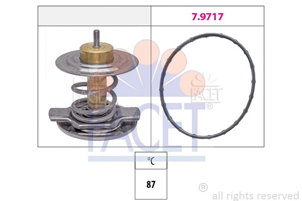 7.8442 FACET Термостат, охлаждающая жидкость (фото 1)