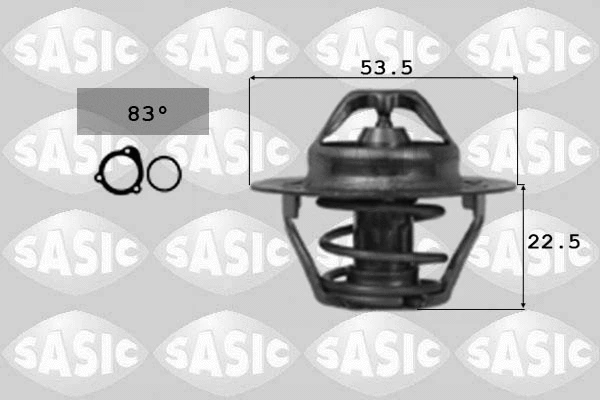 3304003 SASIC Термостат, охлаждающая жидкость (фото 1)
