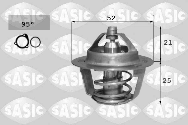 3304035 SASIC Термостат, охлаждающая жидкость (фото 1)
